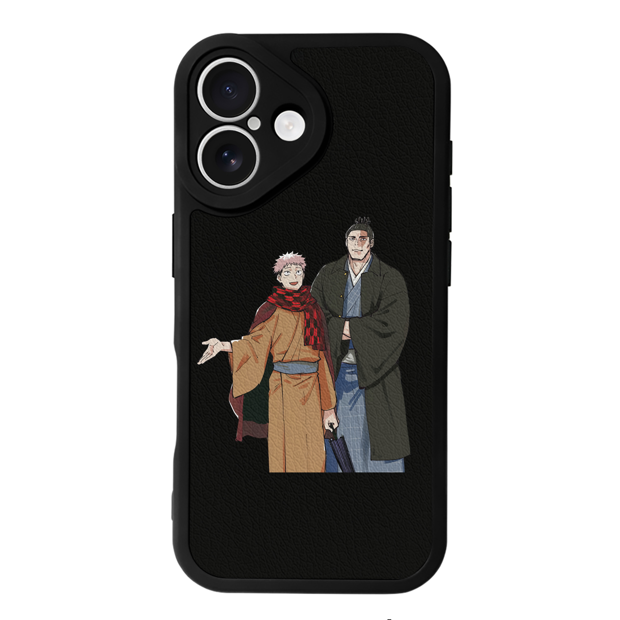 （画像用） 呪術廻戦 Jujutsu Kaisen 【iPhone 16シリーズ対応】シリコンスマホケース（レザー調） 材質：シリコン